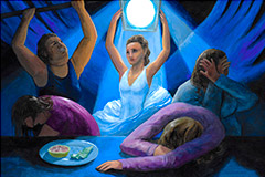 Acrylic and Gouache Painting Illustration