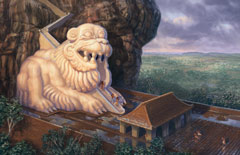 The Great Lion Gate Monument at Sigiriya, Modern-Day Sri Lanka