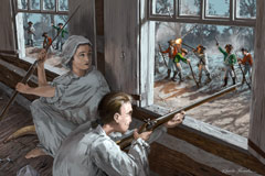Joshua Huddy and Lucretia Emmons Outwit Colonel Tye and his Loyalist Raiders